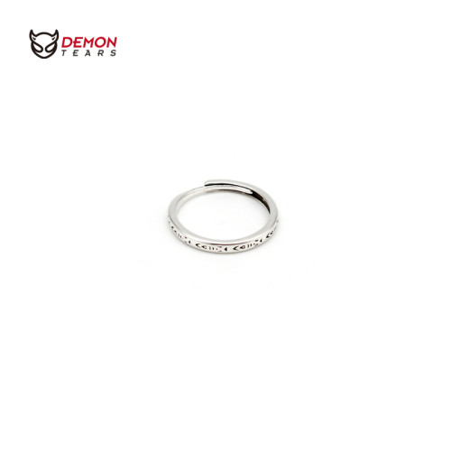 DEMONTEARS【錦鯉】鍍銀復古小衆設計戒指男女個性開口可調節指環