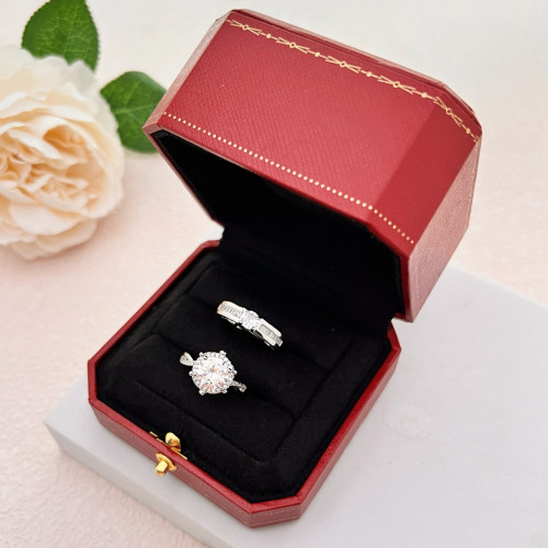 仿真婚戒情侶對戒結婚假鑽戒一對求婚訂婚婚戒婚禮假鑽石道具戒指