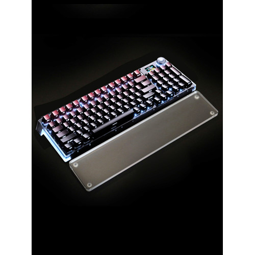 亞克力磨紗手托機械遊戯鍵盤手托防汗掌托手腕托墊61/68/87/98鍵