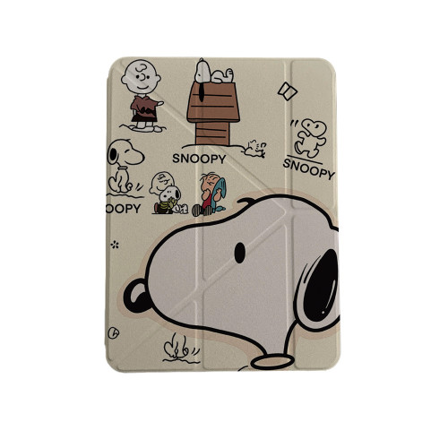 可拆卸滑軌適用iPad保護殼史努比2025年Pro11/13防彎Air6/7代10代10.9寸9代10.2寸7/8代mini7Y折12.9寸無筆槽