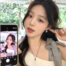 韓系爆閃鋯石簡約精緻星星耳釘女輕奢高級感耳環氣質大氣耳飾耳夾