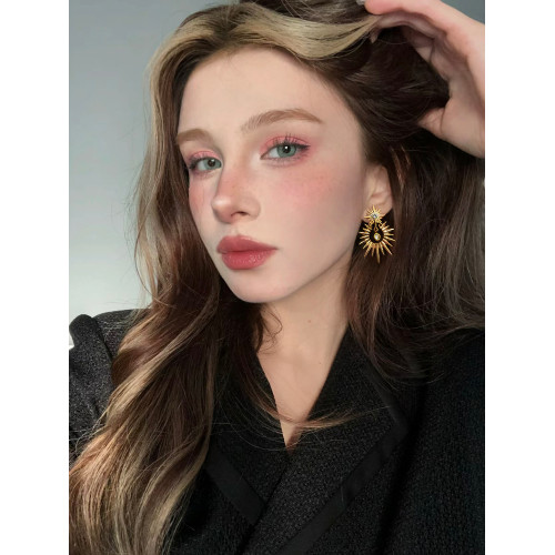 歐美復古芒星鋯石吊墜耳環冷淡風小衆個性耳釘高級氣質氛圍感耳夾 歐美復古芒星鋯石吊墜耳環冷淡風小衆個性耳釘高級氣質氛圍感耳夾