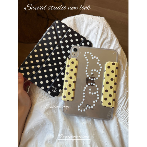 甜味山穀波點高級韓系ins風簡約荔枝紋平板保護殼防彎亞克力背板適用於ipad蘋果pro2022air456mini67星光色 甜味山穀波點高級韓系ins風簡約荔枝紋平板保護殼防彎亞克力背板適用於ipad蘋果pro2022air456mini67星光色