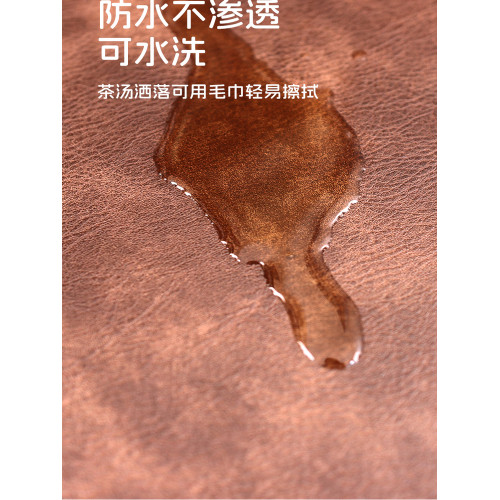 超大牛皮手腕保護釦邊防水防霉辦公書桌手寫板防滑滑鼠鍵盤皮革墊