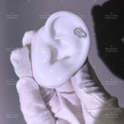 日韓系316L醫用鈦鋼外螺旋小衆設計亞文化wishcore翅膀耳釘