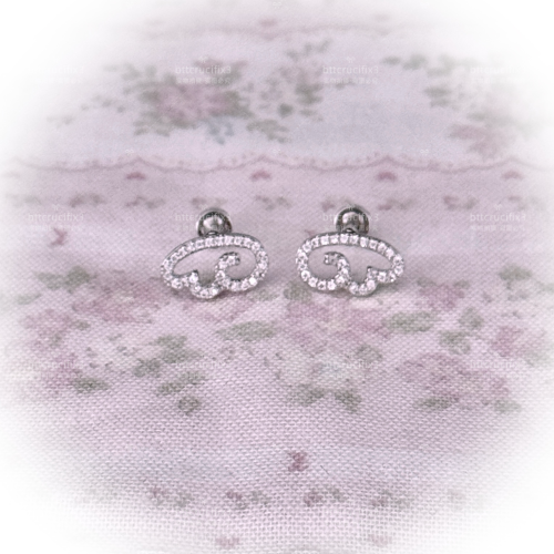 日韓系316L醫用鈦鋼外螺旋小衆設計亞文化wishcore翅膀耳釘