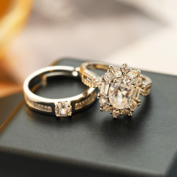 仿真活口對戒鴿子蛋結婚戒指莫桑石婚禮儀式婚戒婚禮用品求婚道具