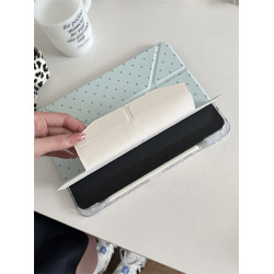 ins韓風薄荷波點星星適用ipad10平板套磁吸蘋果Air13寸搭釦3+y折保護殼air456防彎摔mini7女9代亞克力10.2寸