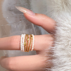 多層珍珠戒指女小衆設計2026新款爆款輕奢高級感巨好看的指環冷門