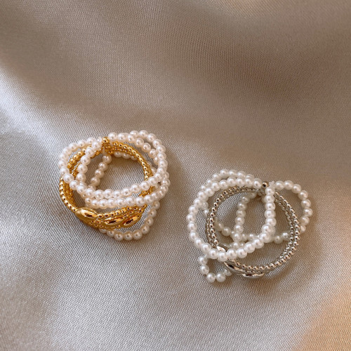 多層珍珠戒指女小衆設計2026新款爆款輕奢高級感巨好看的指環冷門