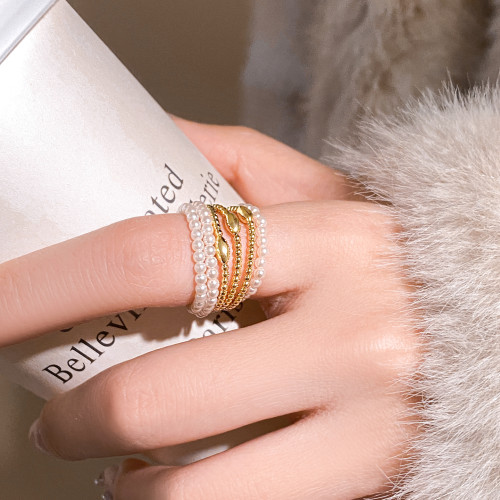 多層珍珠戒指女小衆設計2026新款爆款輕奢高級感巨好看的指環冷門