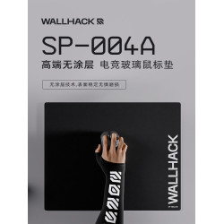 WALLHACK沃哈克SP004A鋼化玻璃滑鼠墊大桌墊辦公電競遊戯FPS專用