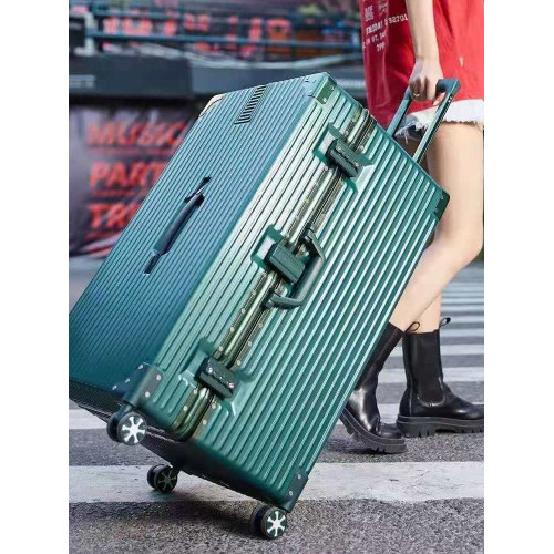 加厚行李箱女學生拉桿密碼箱男超大40旅行箱50寸大容量鋁框拉鍊箱