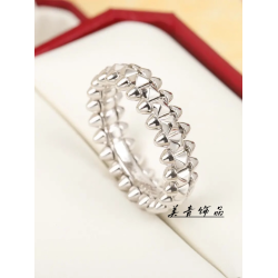 頂版鉚釘戒指clash子彈頭鍍18k玫瑰金銀色可轉動輕奢個性指環