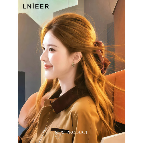 趙露思同款美拉德圈圈耳環女高級感耳圈金色耳釘2026新款春夏耳飾 趙露思同款美拉德圈圈耳環女高級感耳圈金色耳釘2026新款春夏耳飾