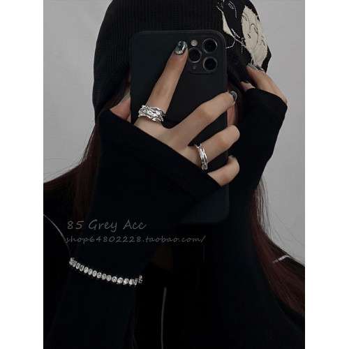 小衆設計感開口情侶戒指女夏ins冷淡風食指戒2026年新款指環配飾 小衆設計感開口情侶戒指女夏ins冷淡風食指戒2026年新款指環配飾