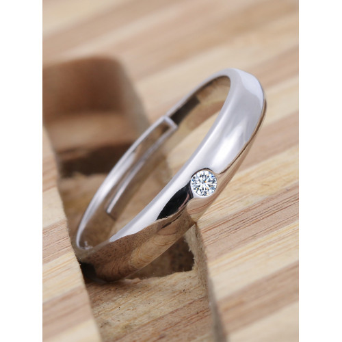 男士婚戒仿真假鑽石氧化鋯道具開口大號婚禮現場新郎儀式拍照戒指