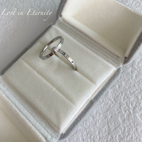 【Eternity】洗手免摘不掉色 尾戒簡約銀色單鑽鈦鋼情侶對戒指環 【Eternity】洗手免摘不掉色 尾戒簡約銀色單鑽鈦鋼情侶對戒指環