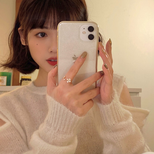 溫柔氣質花朵戒指女精緻珍珠鋯石韓國網紅時尚個性開口食指戒指環