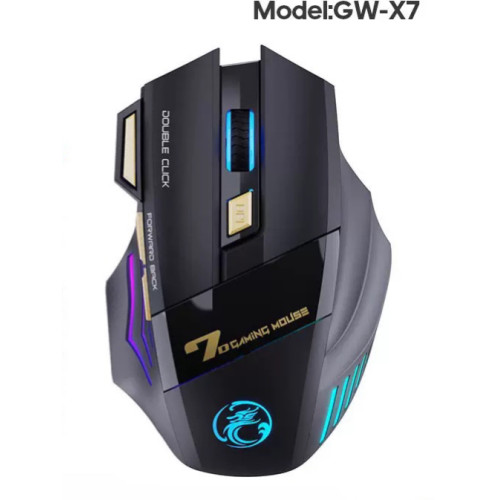 大手型電競藍牙無線滑鼠電腦辦公筆電遊戯智能三模靜音充電滑鼠