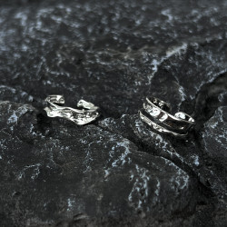 MINBIN不規則戒指女ins冷淡風小衆設計簡約個性食指戒可調節情侶