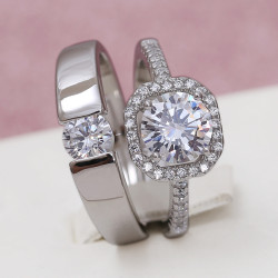 仿真假鑽戒一對情侶結婚對戒活口可調節戒指求婚紗照禮儀式用道具