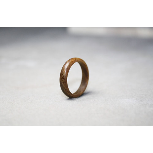 藏墨印度小葉紫檀綠檀木戒指文玩手串跑環男女小衆風尾戒刻字