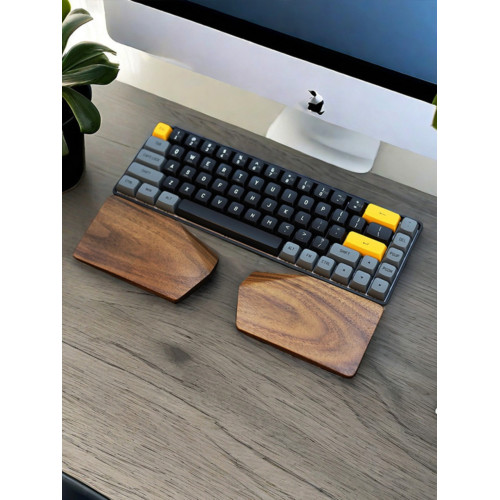 胡桃木遊戯單手托 分體掌托墊65%Alice機械鍵盤手托75%腕托護腕墊