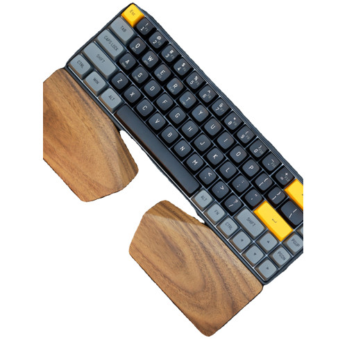 胡桃木遊戯單手托 分體掌托墊65%Alice機械鍵盤手托75%腕托護腕墊