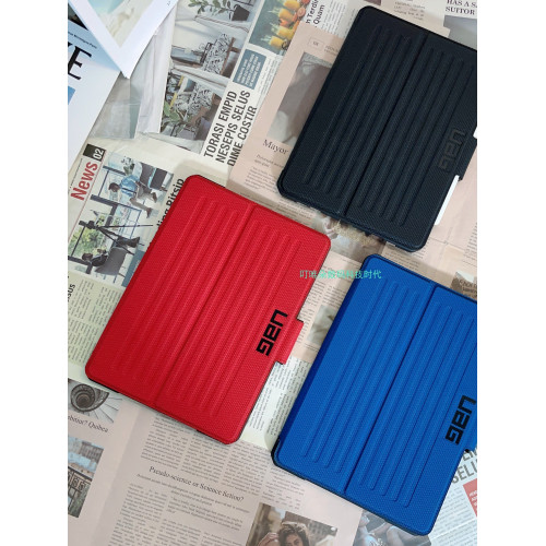 適用於UAG新款ipad Pro12.9寸/11寸/10.9寸/mini5/6/10.2寸/10.5寸軍工防摔創意保護套高級感PU保護殼商務