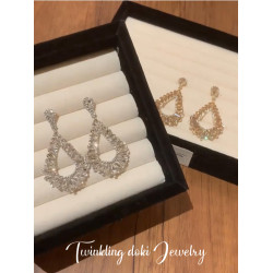 千金party~閃鋯鏤空耳環2026新款爆款高級感輕奢獨特小衆設計耳夾