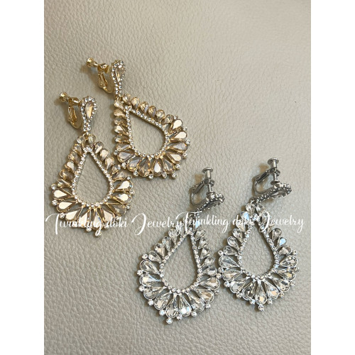 千金party~閃鋯鏤空耳環2026新款爆款高級感輕奢獨特小衆設計耳夾