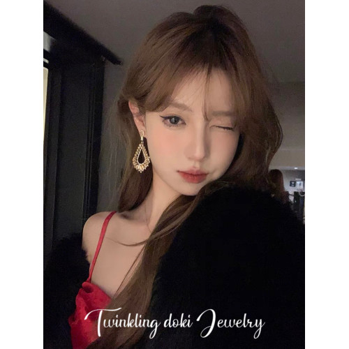 千金party~閃鋯鏤空耳環2026新款爆款高級感輕奢獨特小衆設計耳夾