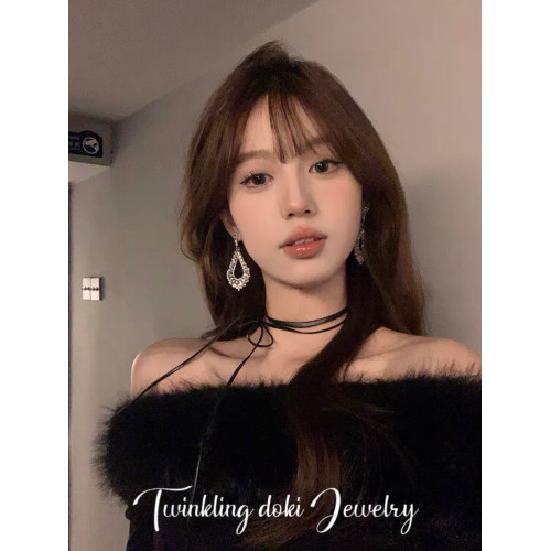 千金party~閃鋯鏤空耳環2026新款爆款高級感輕奢獨特小衆設計耳夾