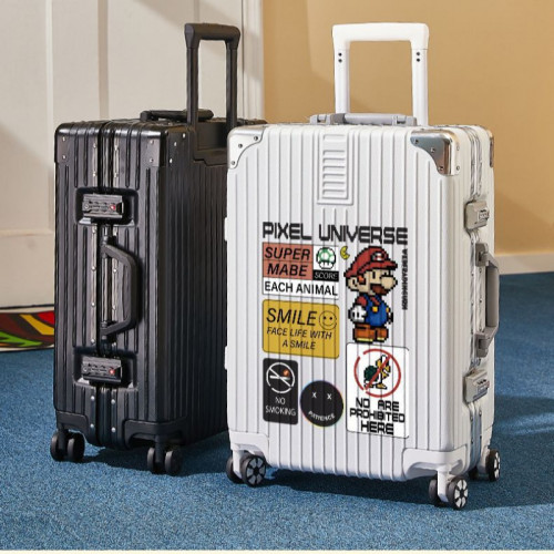 行李箱男女20/28寸大容量 拉桿子鋁框萬向輪子母款旅行箱旅行皮箱