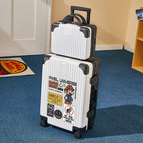 行李箱男女20/28寸大容量 拉桿子鋁框萬向輪子母款旅行箱旅行皮箱