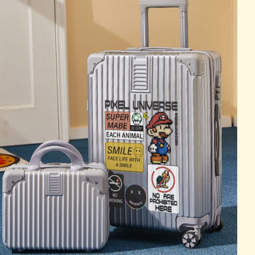 行李箱男女20/28寸大容量 拉桿子鋁框萬向輪子母款旅行箱旅行皮箱