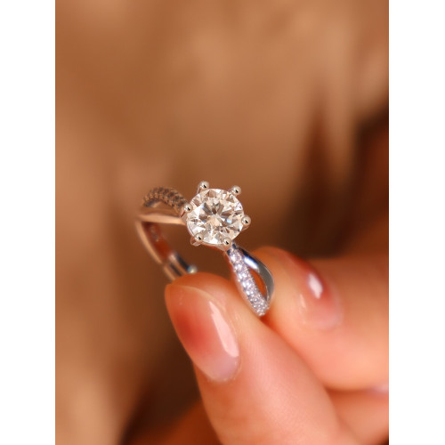 仿真結婚戒指一對莫桑假鑽戒結婚婚禮儀式交換道具活口可調節婚戒