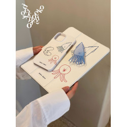 dokee dokee 原創《小海鮮》新款透明ipad保護殼 帶筆槽 適用於蘋果平板防摔保護套全包