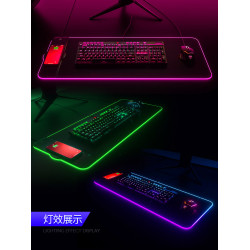 ALIENWARE外星人無線充電滑鼠墊RGB發光鍵盤桌墊電腦墊超大桌墊