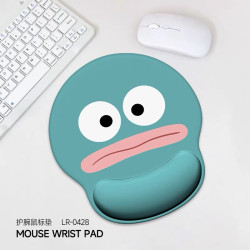 卡通搞怪護腕滑鼠墊女生辦公室矽膠加厚防滑墊筆記型電腦鍵盤手托