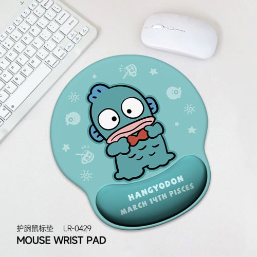 卡通搞怪護腕滑鼠墊女生辦公室矽膠加厚防滑墊筆記型電腦鍵盤手托