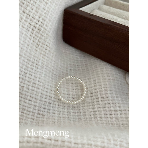 Mengmeng美國進口14k注金戒指單圈曡帶百搭款大碼戒指