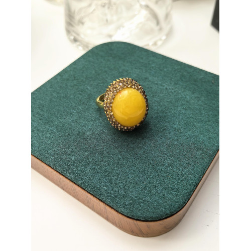 原版!個性金色蜜蠟食指戒指女小衆設計輕奢高級感食指環配飾復古 原版!個性金色蜜蠟食指戒指女小衆設計輕奢高級感食指環配飾復古