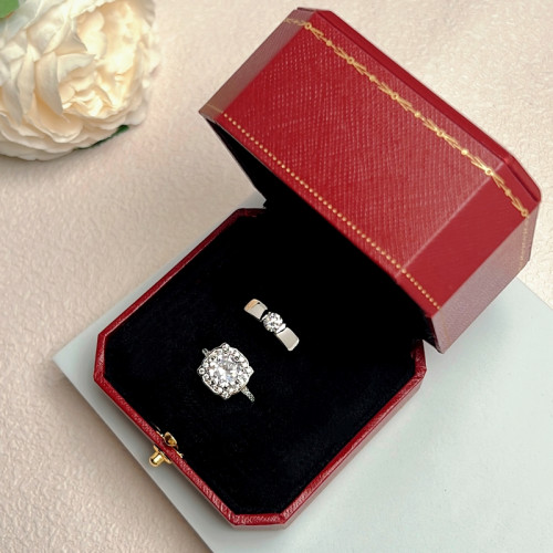 仿真婚戒結婚對戒情侶假鑽戒一對鑽石求婚婚禮交換儀式用活口戒指