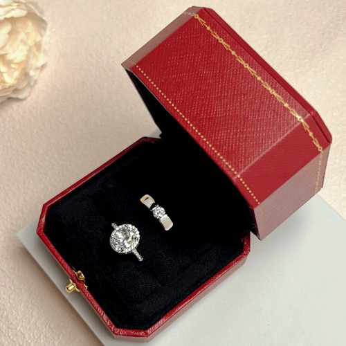 仿真婚戒結婚對戒情侶假鑽戒一對鑽石求婚婚禮交換儀式用活口戒指