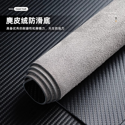 碳纖維紋桌墊滑鼠墊超大號電競級辦公桌墊高級感電腦桌墊鍵盤墊子