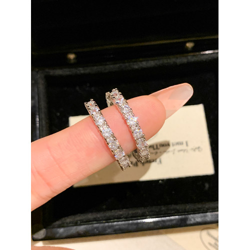 一眼淪陷！超閃滿鑽戒指女輕奢高級感尾戒素圈戒指女小衆設計指環