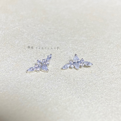 橫瞳piercing 16G“雲階”鍍金滿鑽耳骨釘 內螺旋0.9牙口耳蝸 橫瞳piercing 16G“雲階”鍍金滿鑽耳骨釘 內螺旋0.9牙口耳蝸