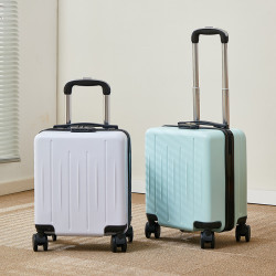 14寸小型行李箱20x30x40春秋航空登機箱拉桿密碼旅行箱手提小皮箱